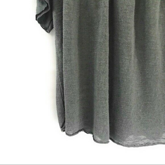 (Sold)Aeropostale Womens Gray Short Sleeve Blouse - Picture 3 of 6